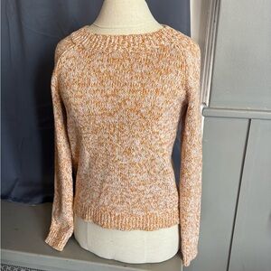Marled Orange Crewneck Sweater